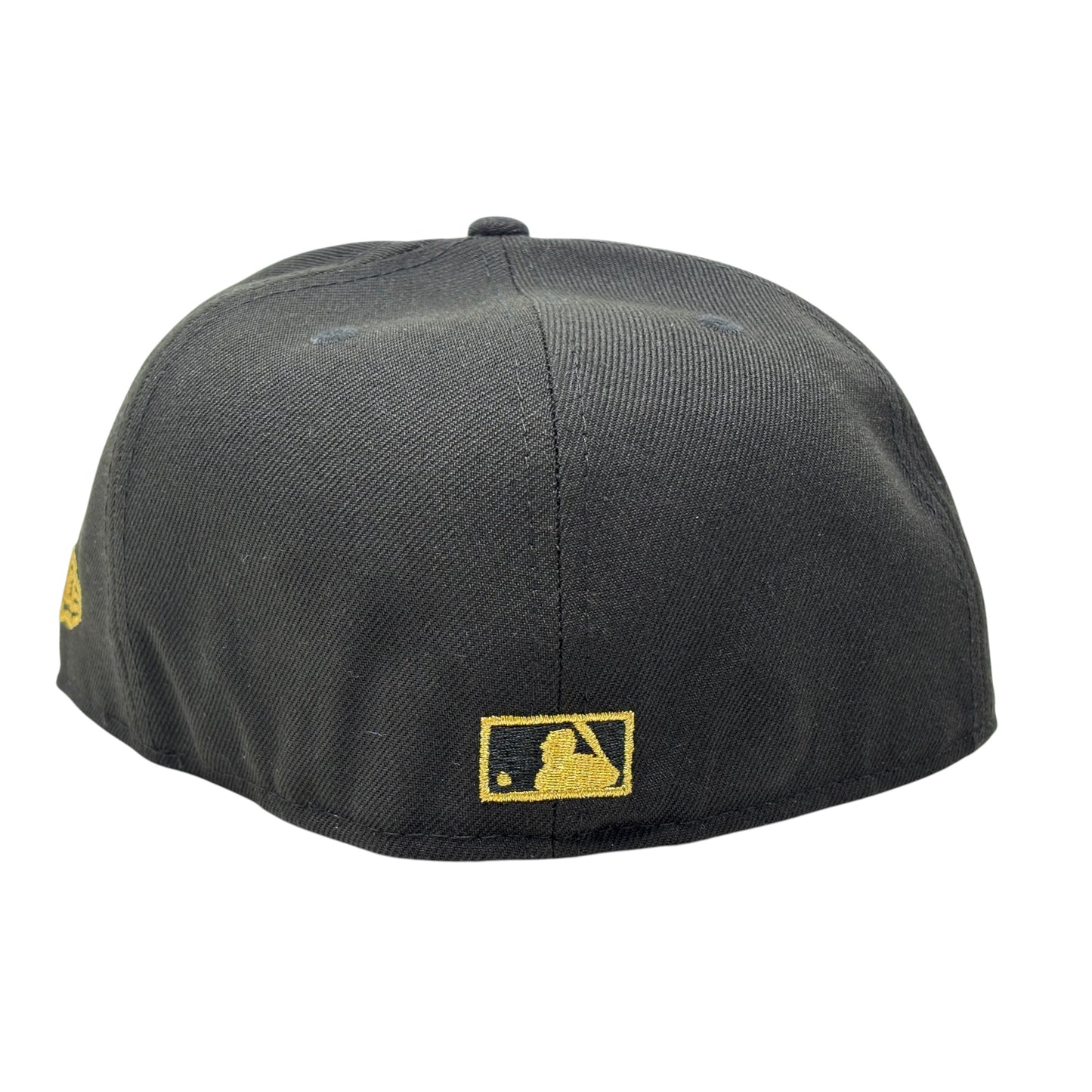 New York Yankees 1996 World Series iconic interlocking Fitted Hats-Black Gold