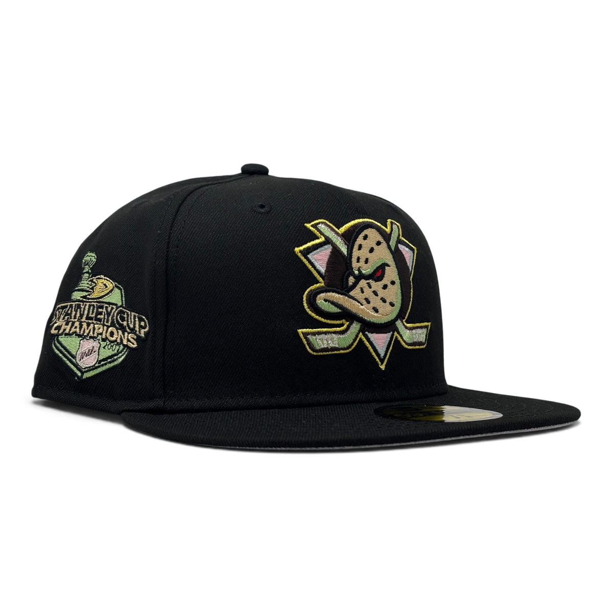 Anaheim Ducks Stanley Cup Champions 59Fifty New Era Fitted Hats-Black