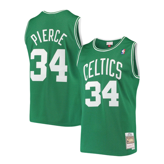 Men's Boston Celtics Mitchell & Ness #34 Green Classics Swingman Jersey