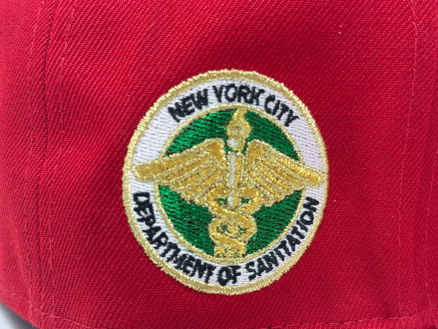 New York Yankees Dept. Of Sanitation Fitted Hat-Red