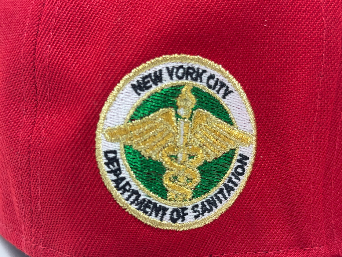 New York Yankees Dept. Of Sanitation Fitted Hat-Red
