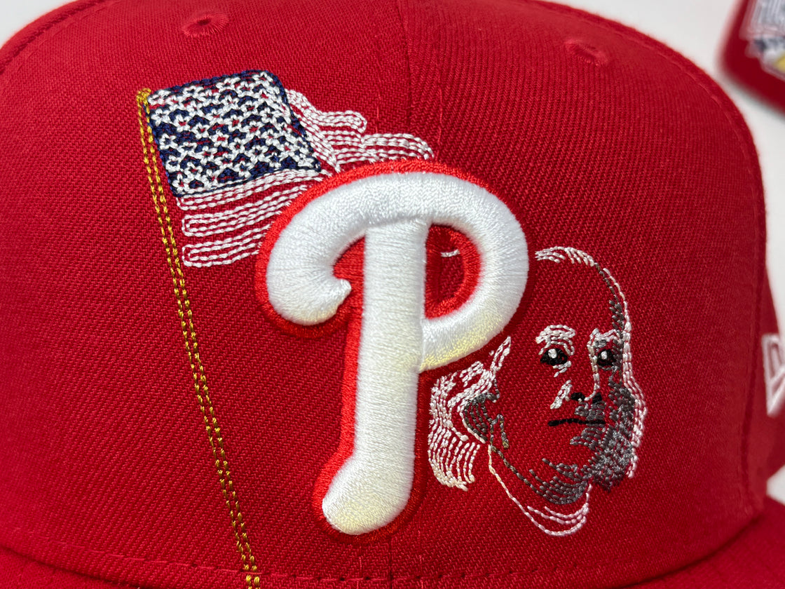 Philadelphia Phillies 1996 All Star Game State Stitch Fitted Hats