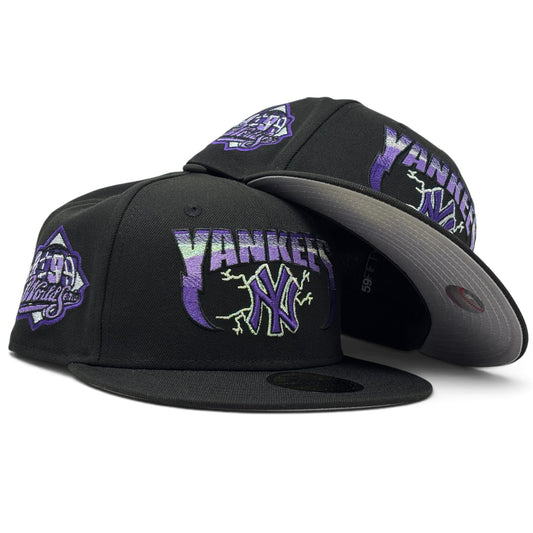 New York Yankees 1999 World Series "Metallica Pack" Logo Fitted-black Purple