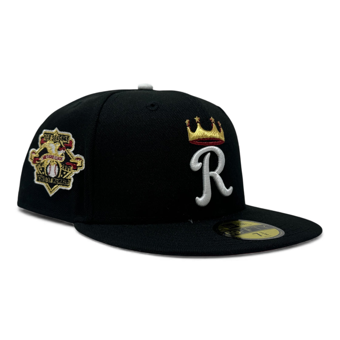 Kansas City Royals 100th Anniversary New Era Fitted Hats-Black Red
