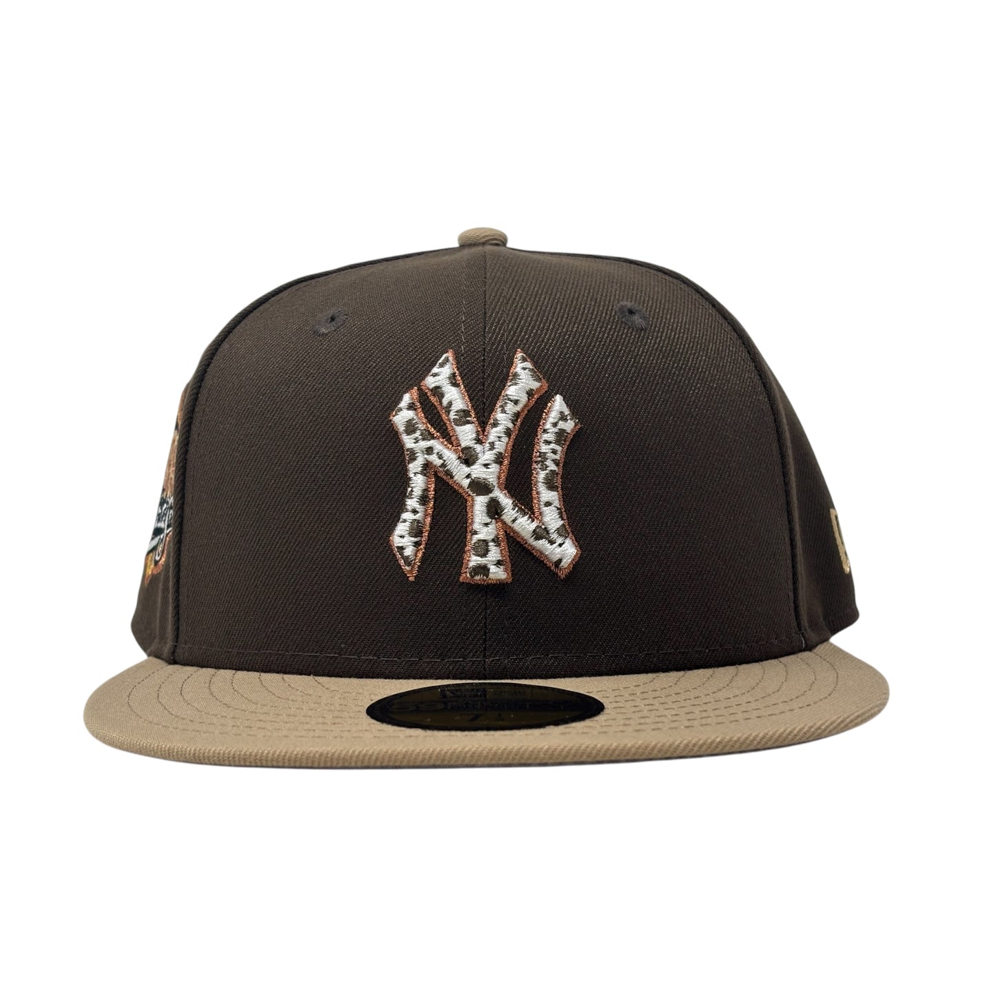 New York Yankees 1999 World Series "Cow Print" Fitted Hat -Brown