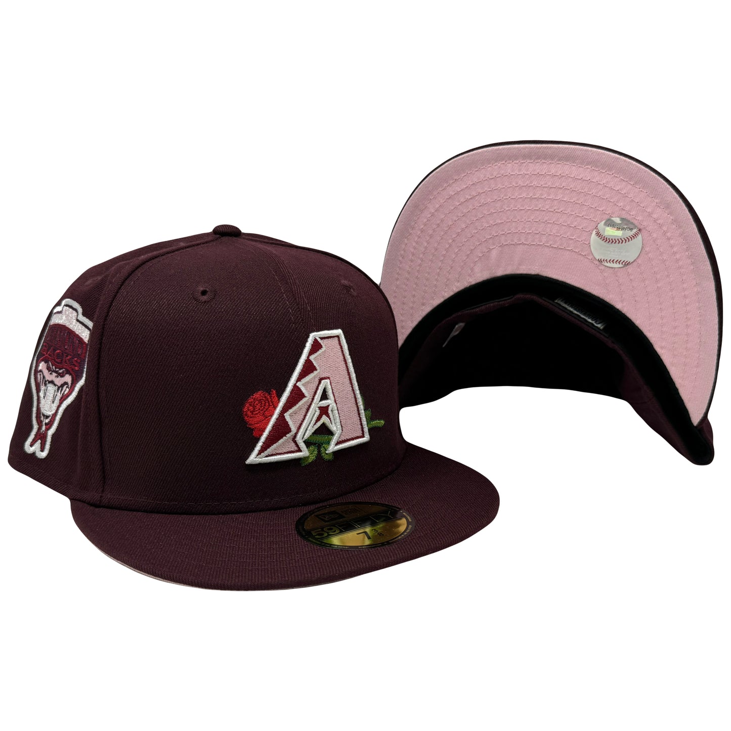 Arizona Diamondbacks 1998 Inaugural Season Valentine's Day Pack Maroon New Era Fitted Hat
