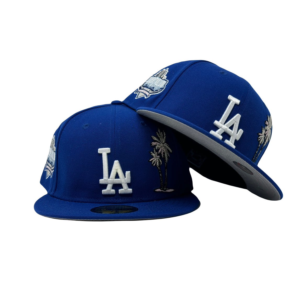 Los Angeles Dodgers 40th Anniversary Palm Tree Light Royal Blue 59Fifty New Era Fitted Hat