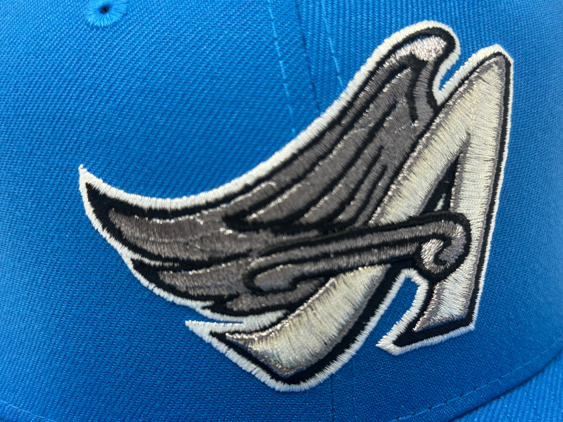 Los Angeles Angels 35th Anniversary Fitted Hats-Cerulean Blue