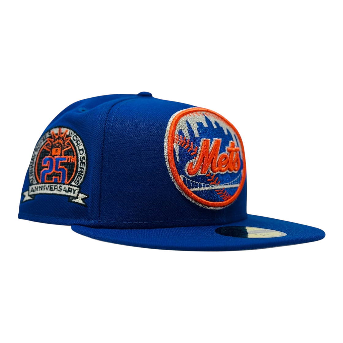 New York Mets 25th Anniversary Subway Series Fitted Hat-Royal