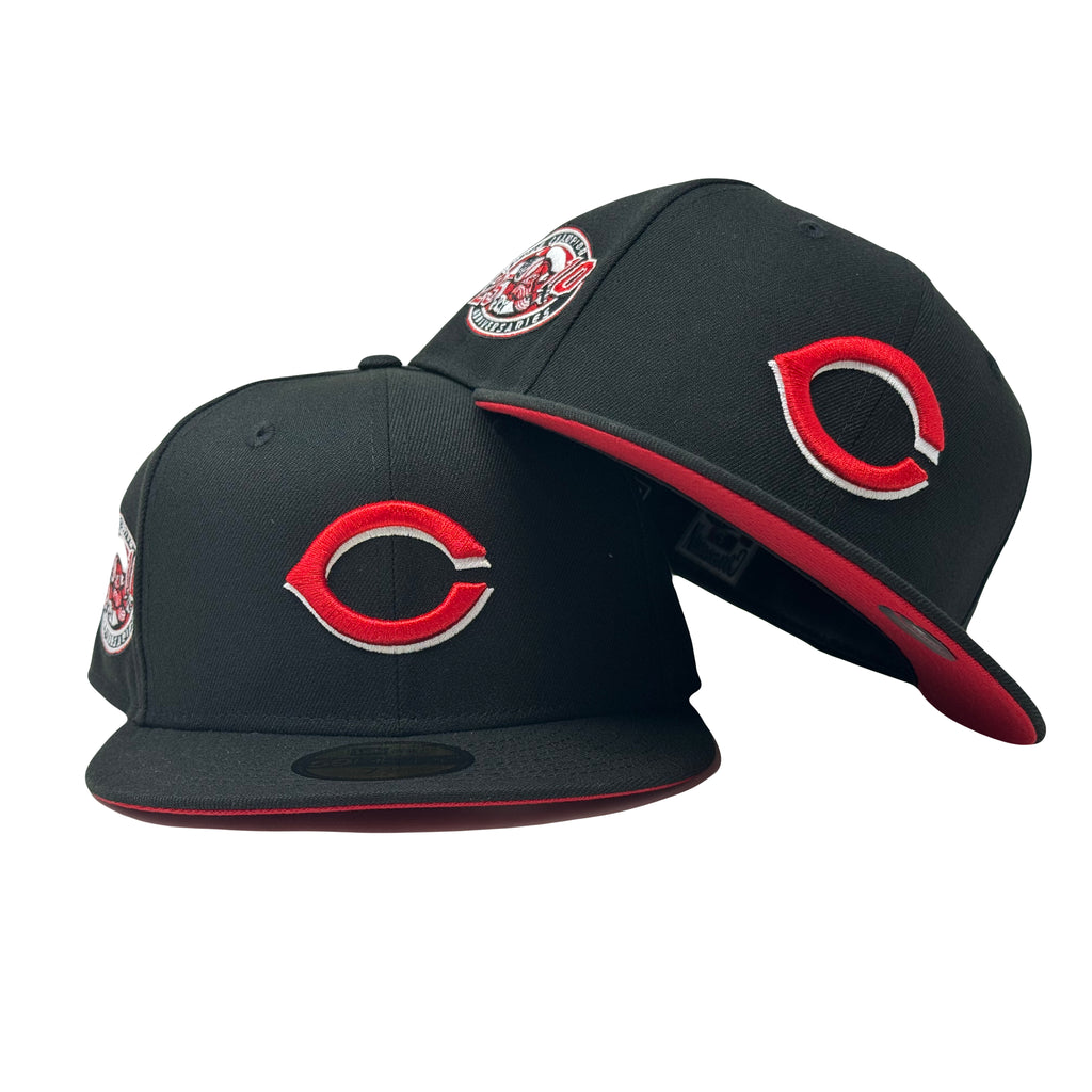 Cincinnati Reds 2000 World Championship Black 59Fifty New Era Fitted Hat