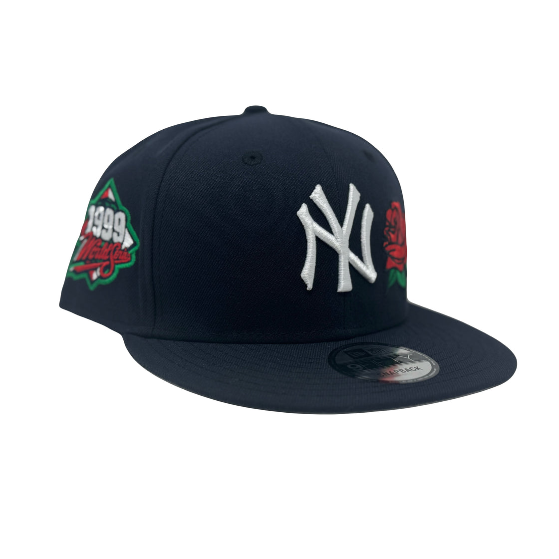 New York Yankees 1999 World Series Flower Pack Navy Blue Snapback Hats