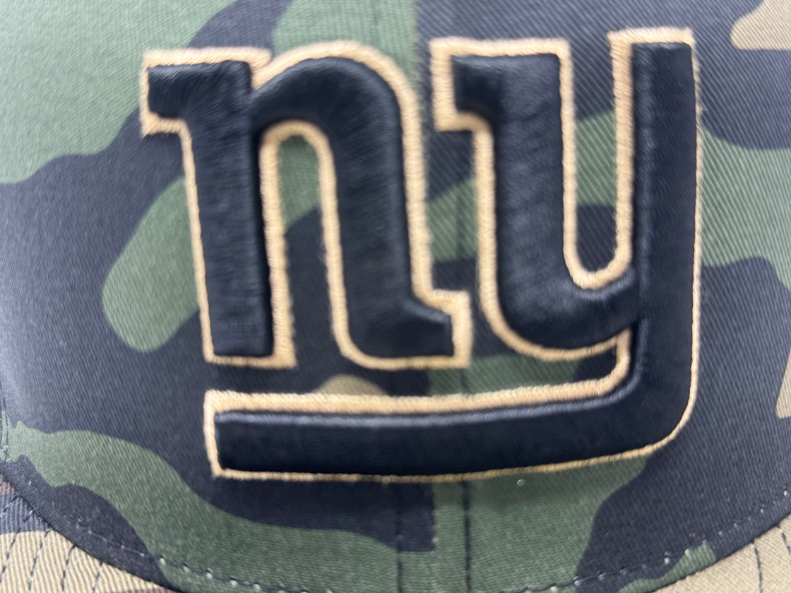 New York Giants 75th Anniversary NFL Fitted Hat-Woodland Camouflage