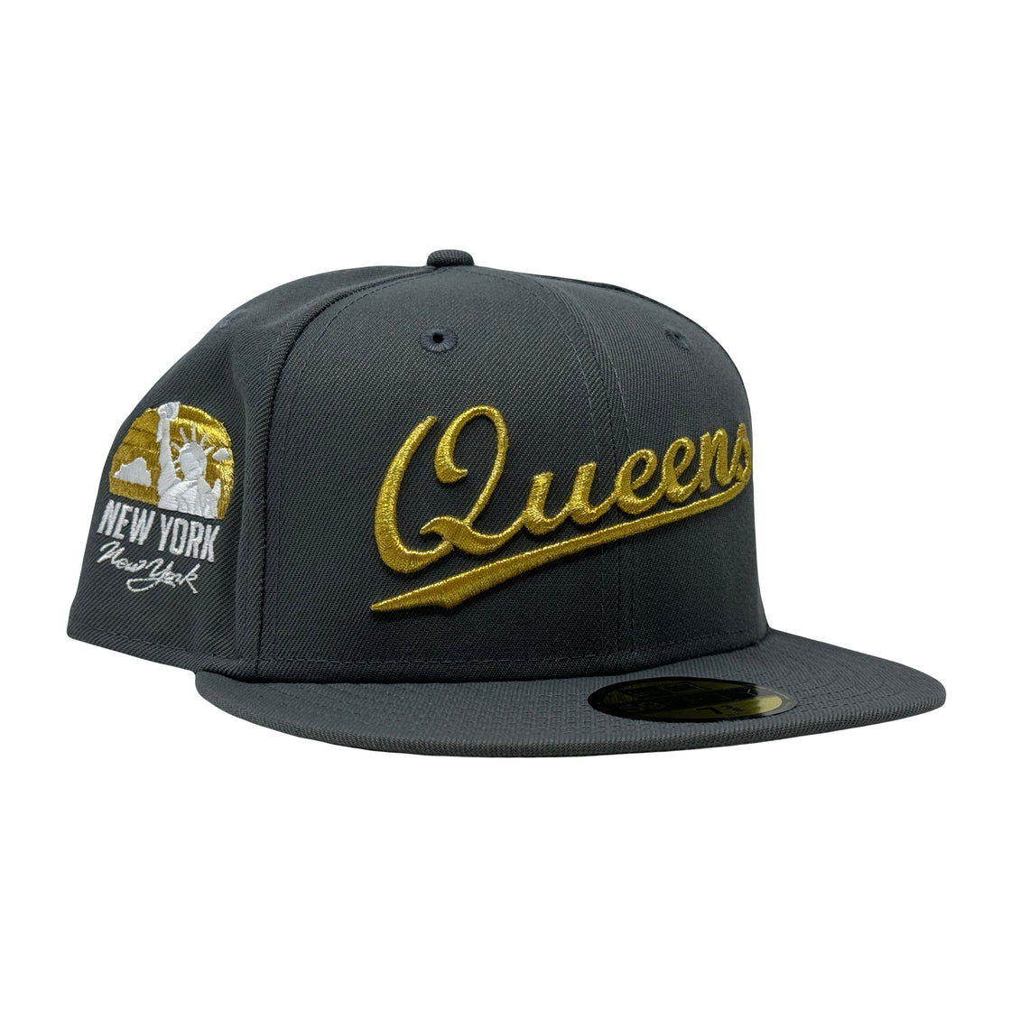 Queens New York Statue of Liberty 59Fifty Gray New Era Fitted Hat