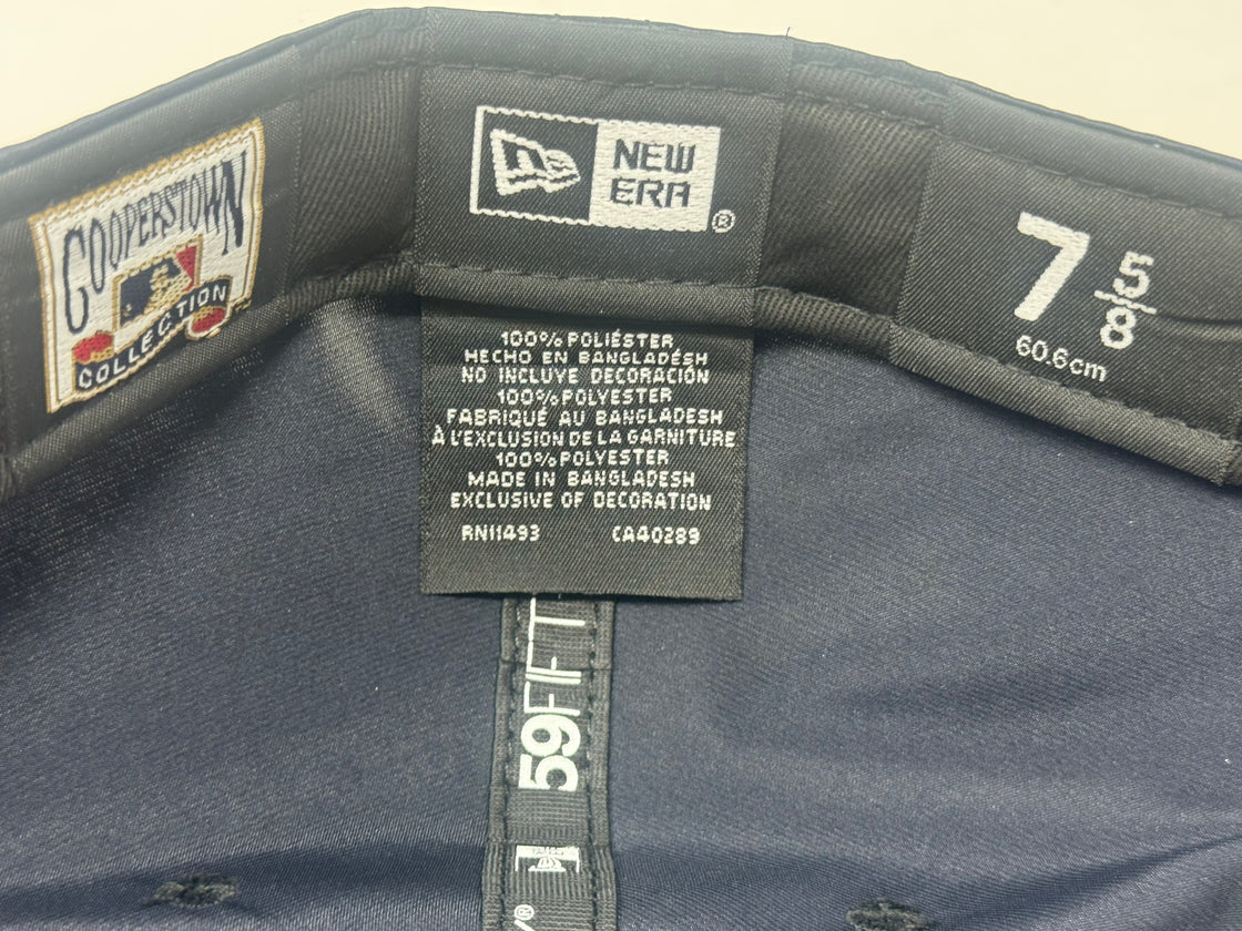 New York Yankees 1962 World Series Satin Fitted Hat-Navy