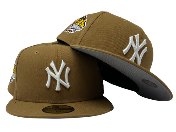 New York Yankees New Era 5950 Basic Fitted Hat - Wheat/White