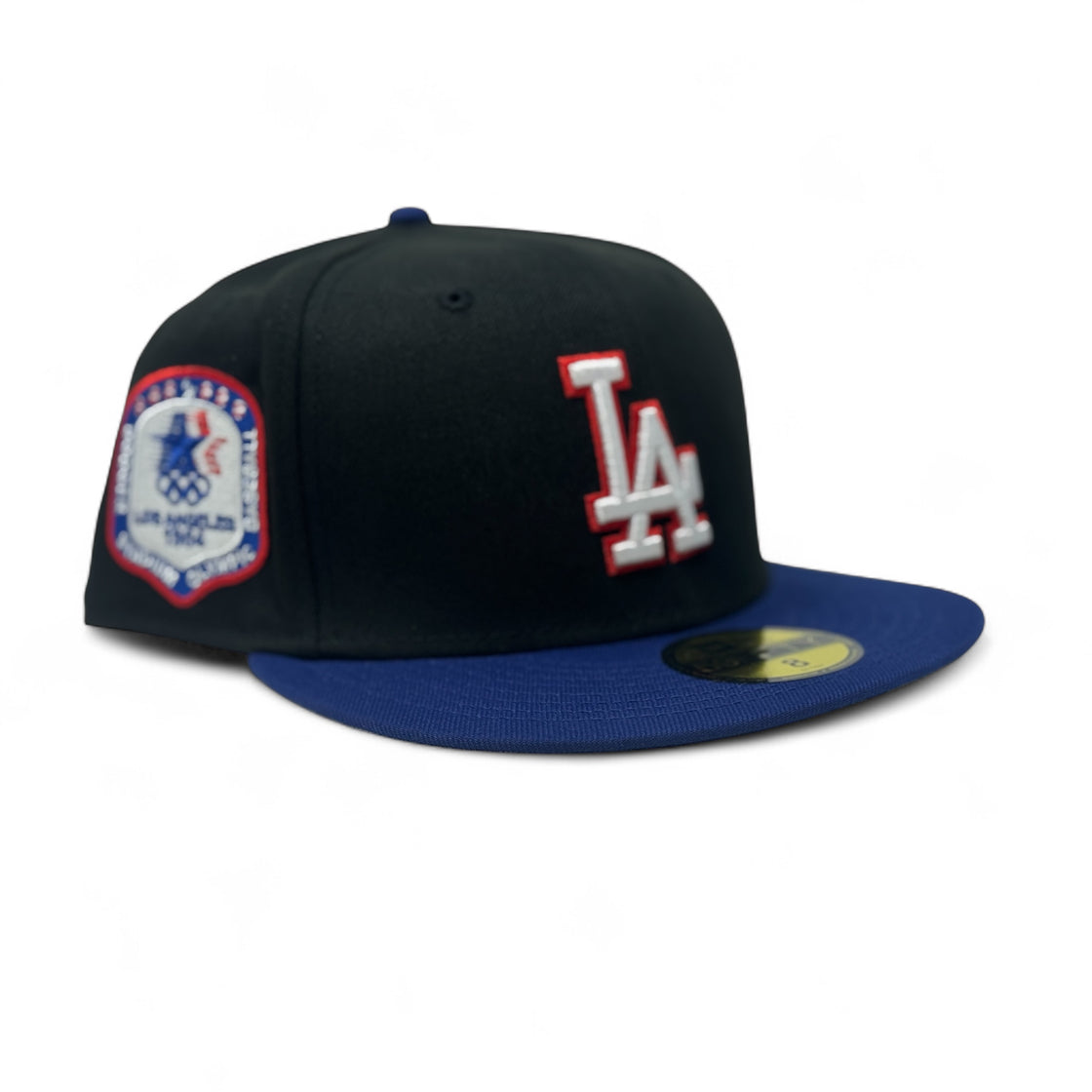 Los Angeles Dodgers Olympic Stadium Fitted Hats-Black Royal