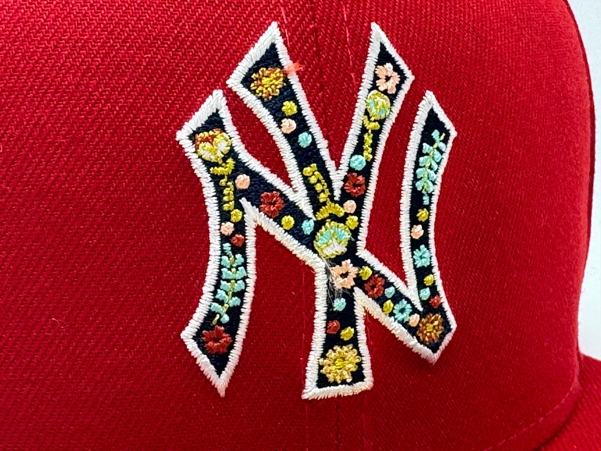 New York Yankees 1998 World Series Floral Pack Red 59Fifty New Era Fitted Hat
