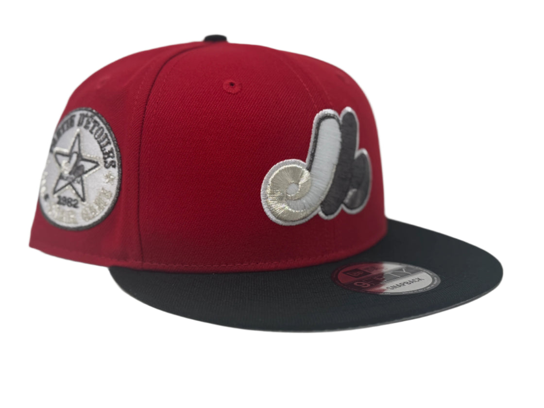 Montreal Expos 1982 All Star Game Red Black 9Fifty Snapback Hats