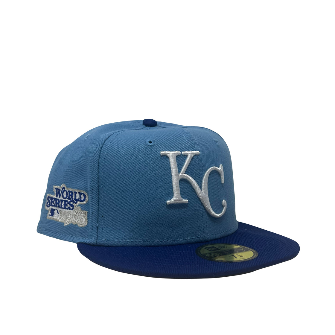 Kansas City Royals 1986 World Series Sky New Era Fitted Hat