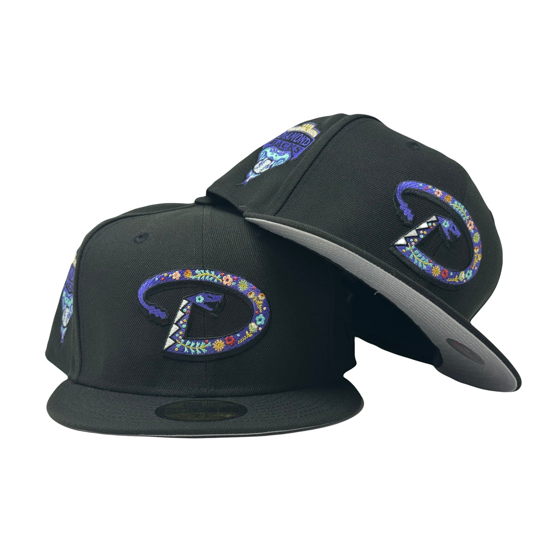 Arizona Diamondbacks 1998 Inaugural Season Floral Pack Black 59Fifty New Era Fitted Hat