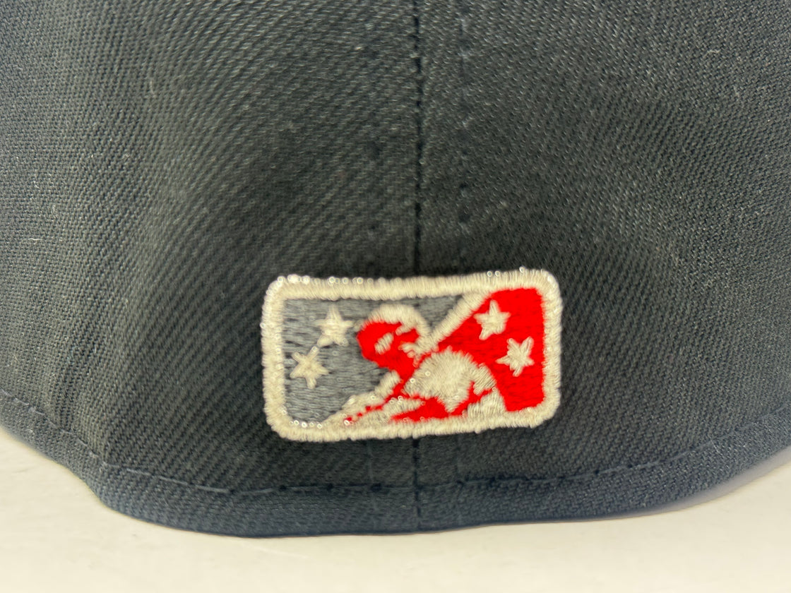 Rochester red wings 20th Anniversary Baseball fitted hat-Black