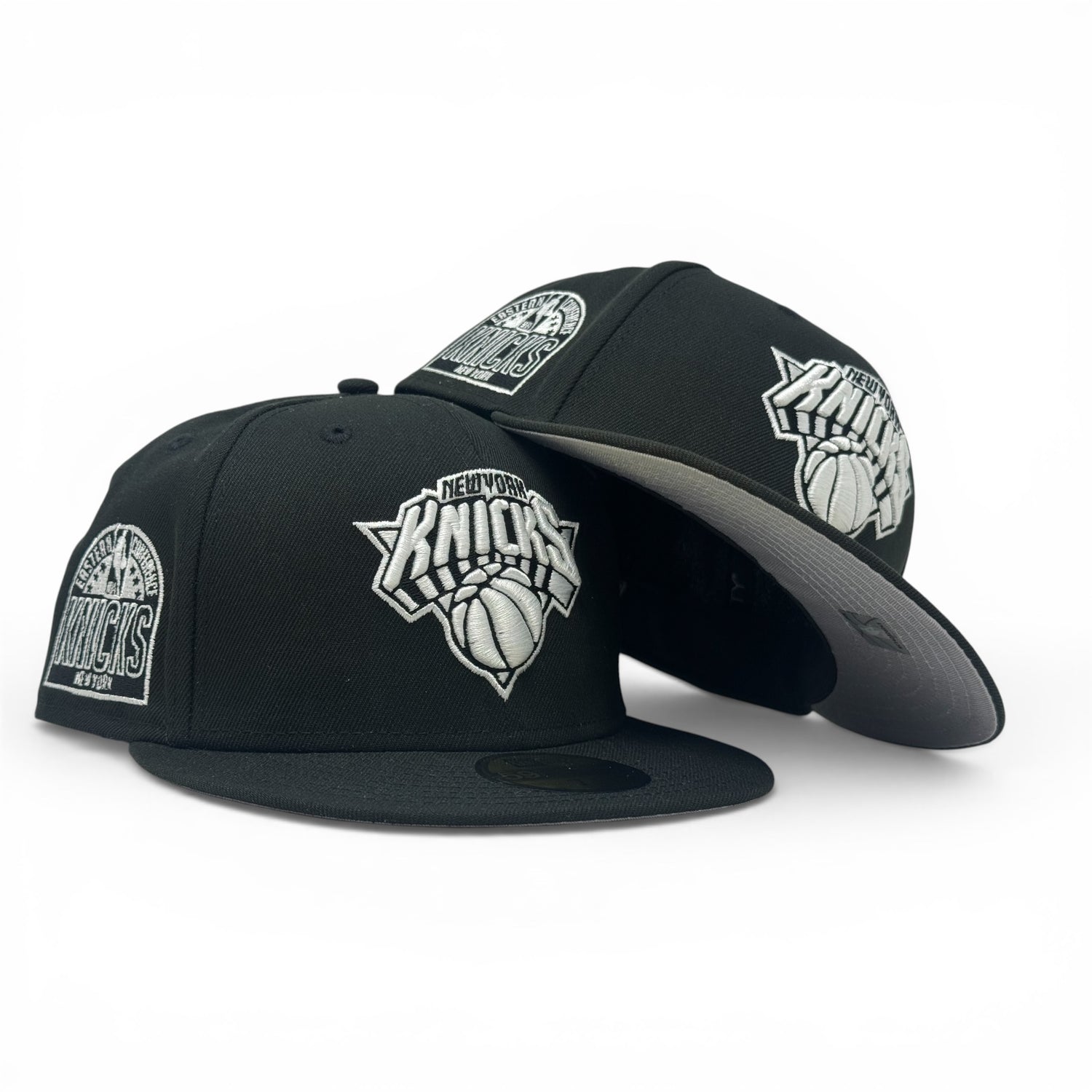 New York Knicks Eastern Conference Fitted Hats-Black