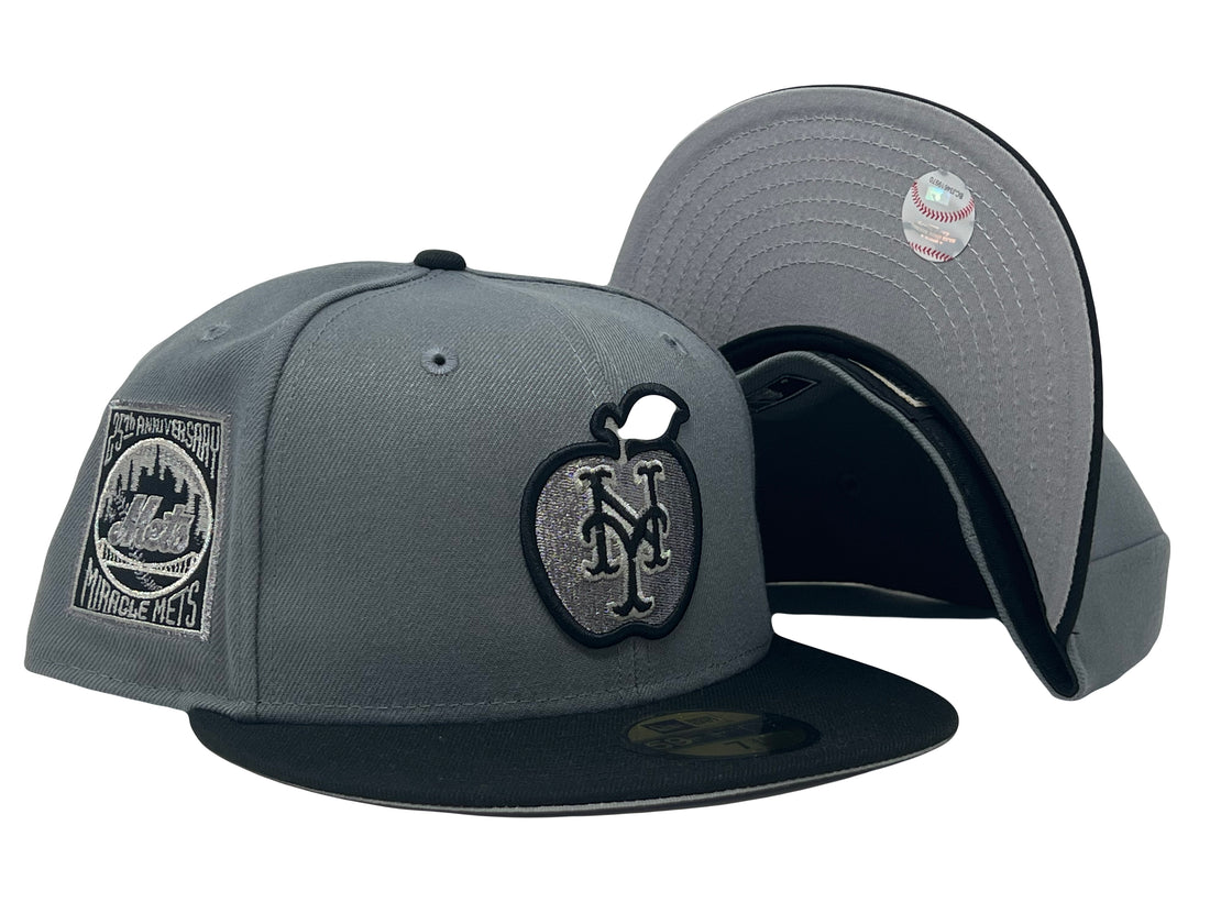 New York Mets 25th Anniversary Apple Logo New Era Fitted Hat