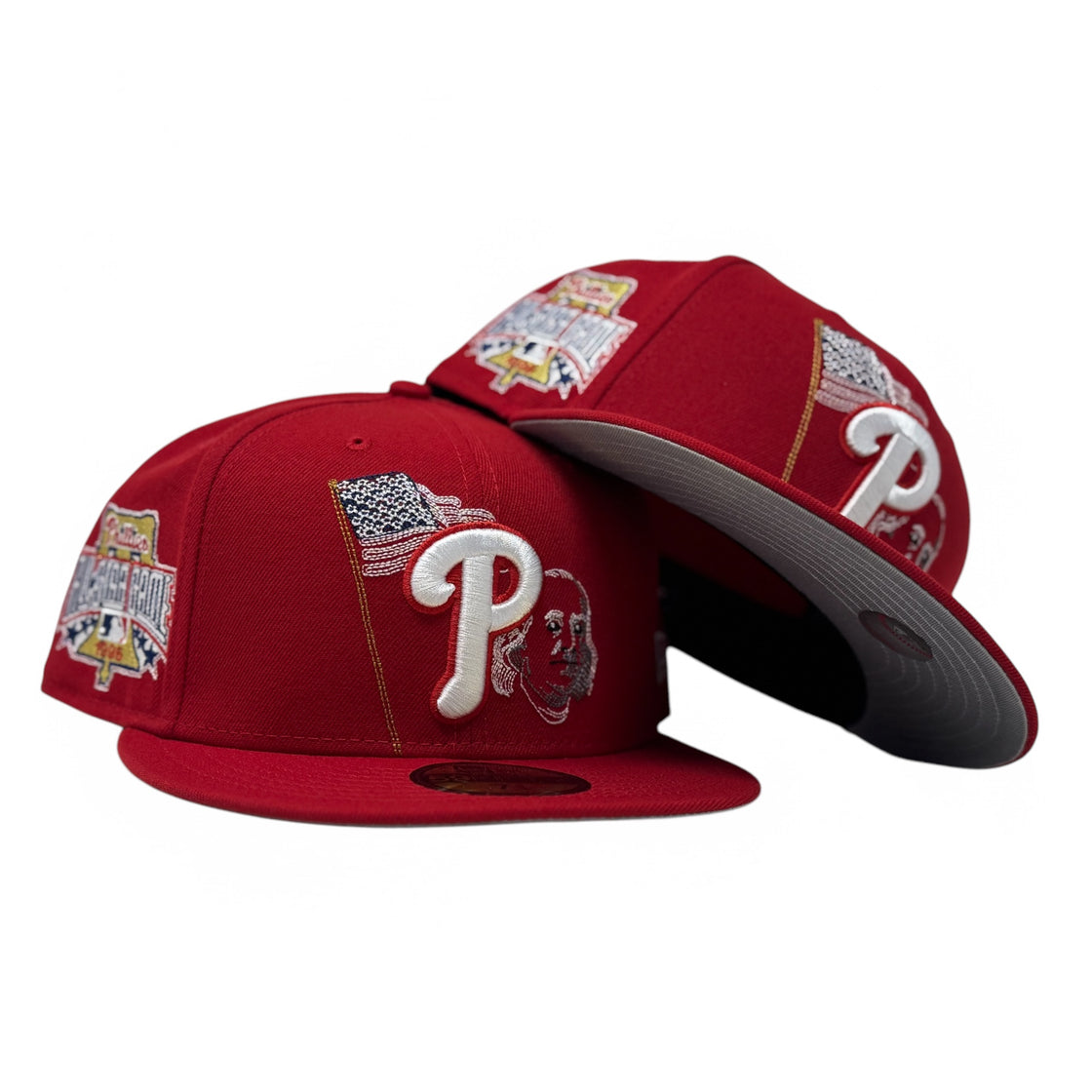 Philadelphia Phillies 1996 All Star Game State Stitch Fitted Hats