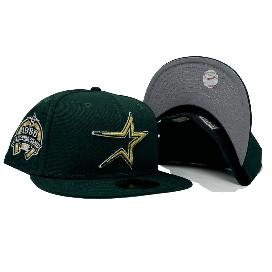 Houston Astros 1986 All Star Game Dark Green 59Fifty New Era Fitted Hat