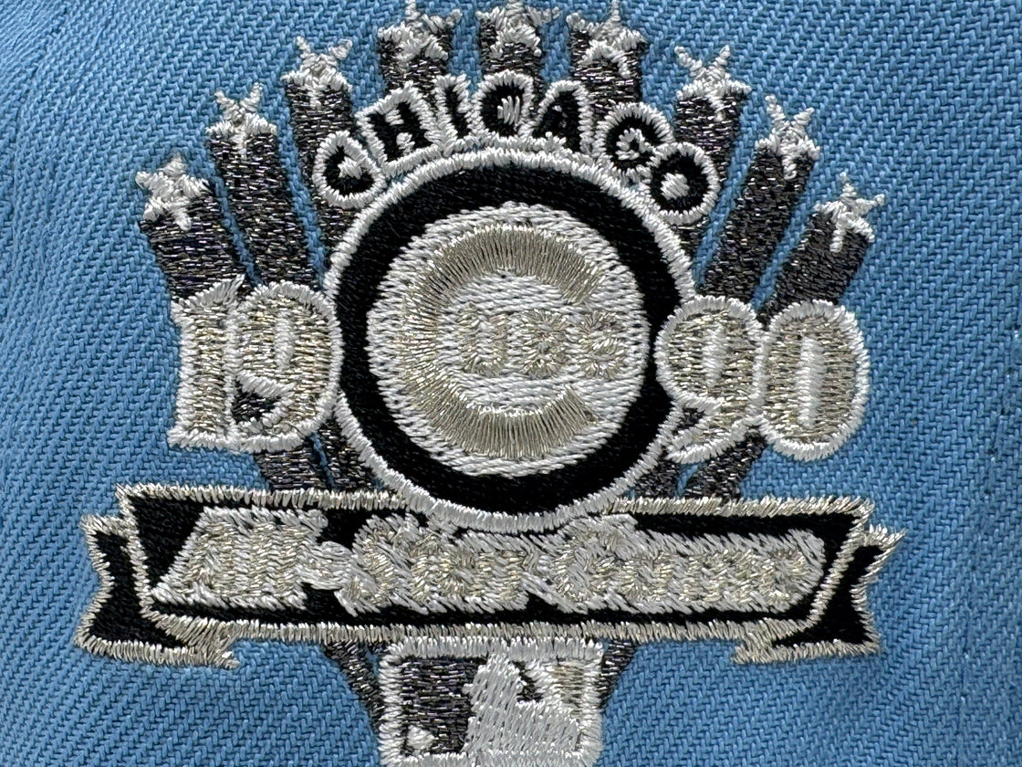 Chicago Cubs 1990 All Star Game Sky Blue Black 59Fifty New Era Fitted Hat