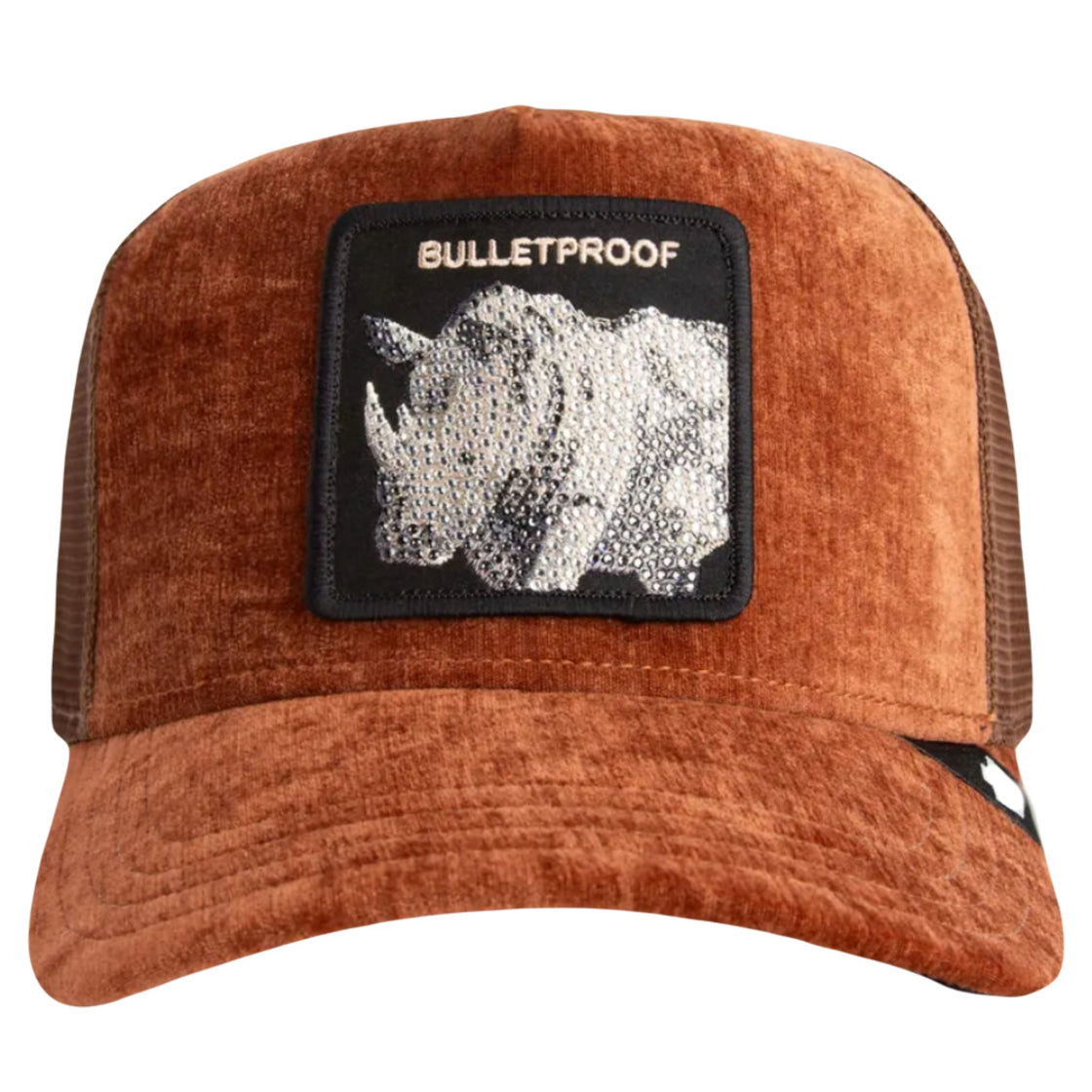 Rhinoceros Bulletproof Iced Rhino Jewel Tones The Farm Brown Trucker Hat