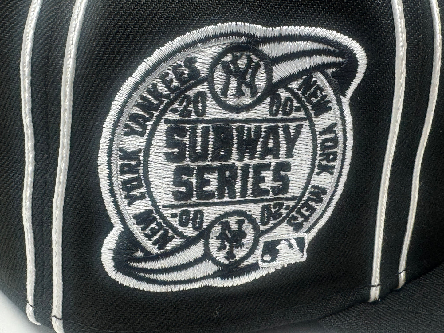 New York Yankees Subway Series "Double Piping" Fitted Hat-Black