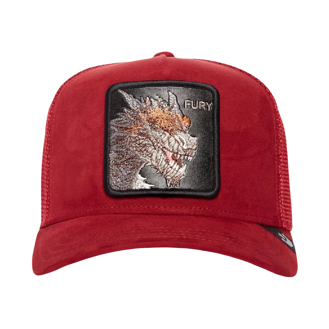 The Suede Dragon Micro Suede Burgundy A-Frame Trucker