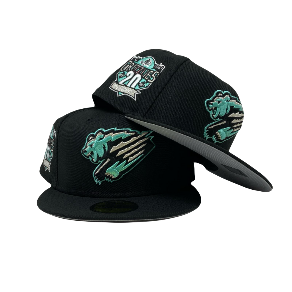 Fresno Grizzlies 20th Anniversary Gray Brim Minor League New Era Fitted Hat
