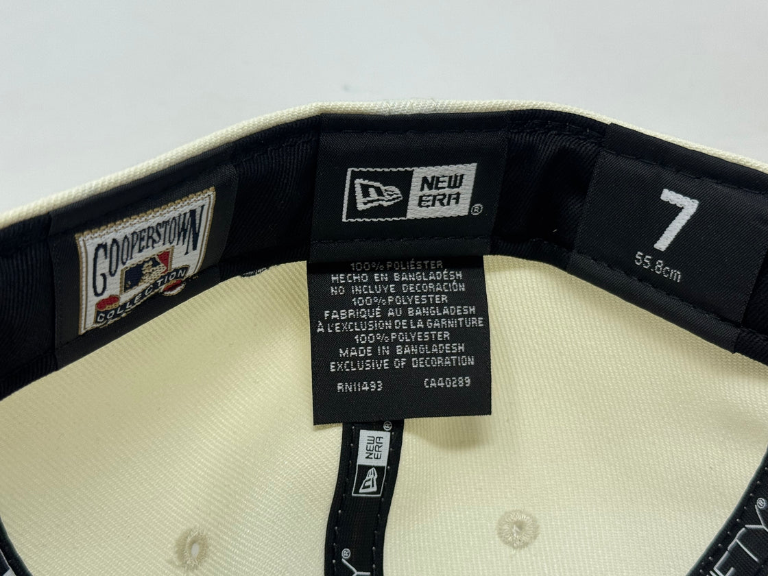 New York Yankees 2000 World Series Fitted Hats-Chrome Navy