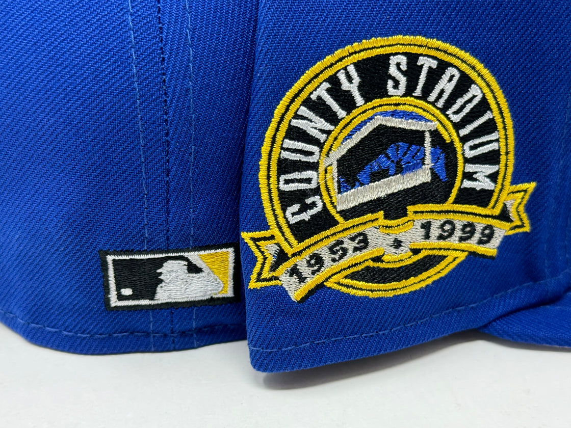 Milwaukee Brewers Royal Blue County Stadium 59Fifty New Era Fitted Hat