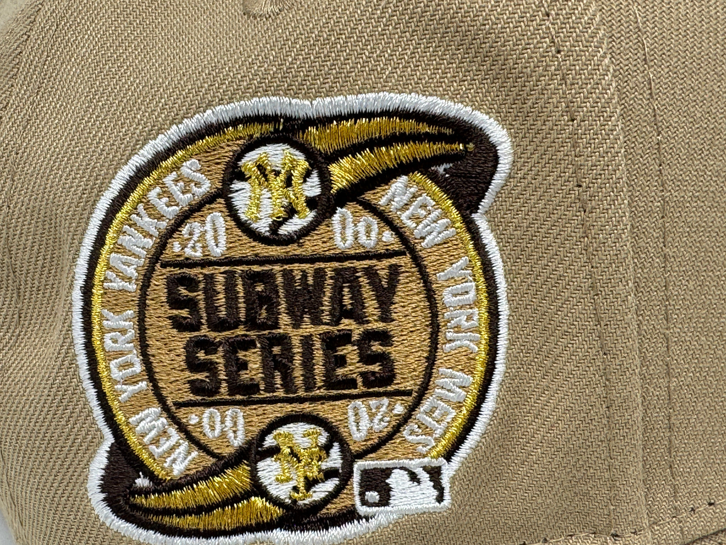 New York Yankees Subway Series Camel Statue of Liberty New Era 9forty A-Frame Snapback Hat