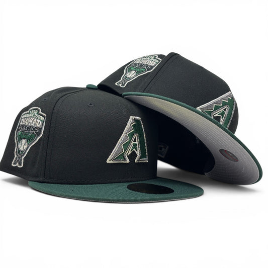 Arizona Diamondbacks 1998 Inaugural Season New Era Fitted Hat-Black Green