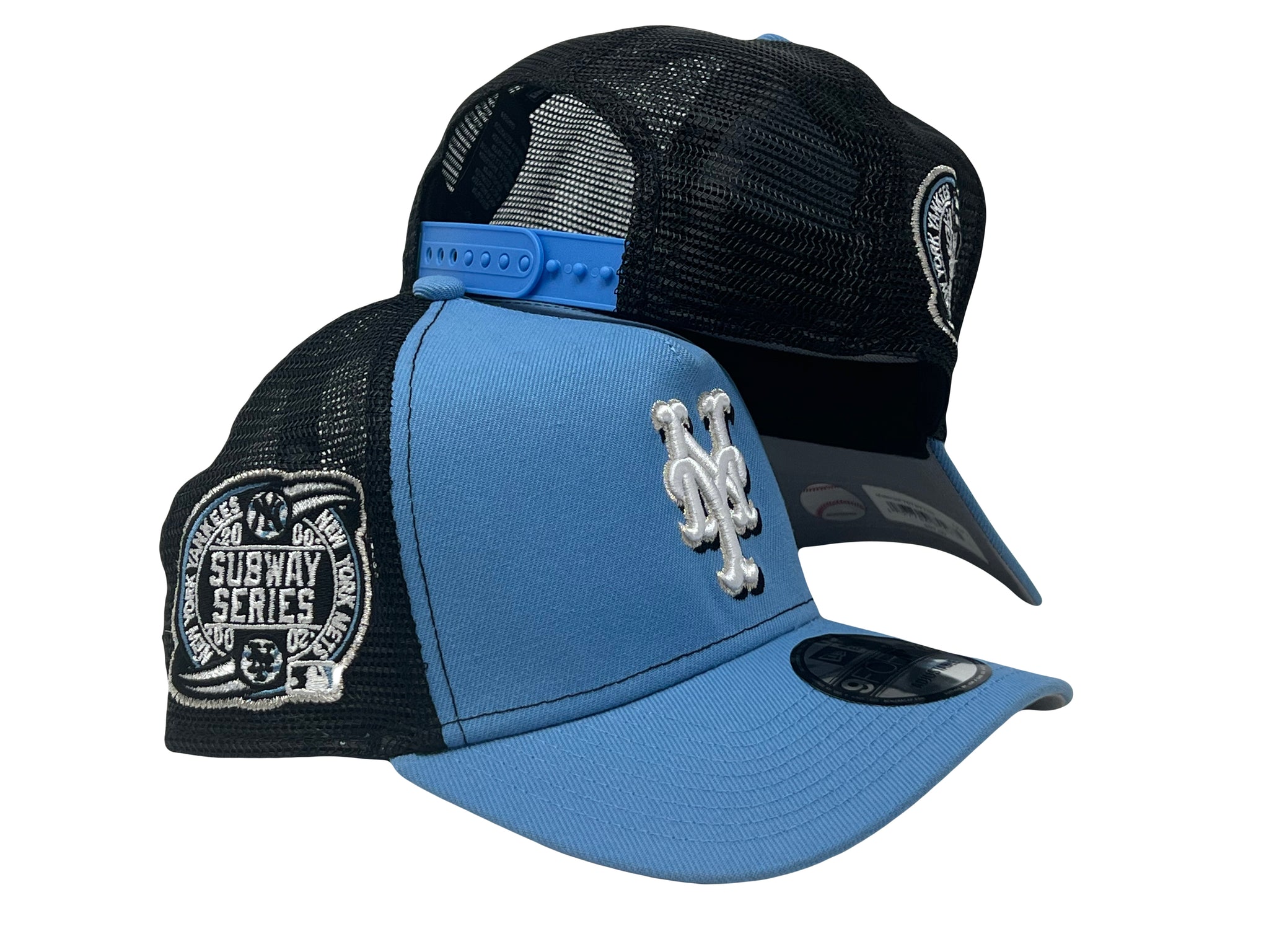 Sky Blue NY Mets Trucker New Era 9Forty A-Frame Snapback Hat – Sports World  165