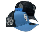 Sky Blue New York Mets Trucker New Era 9Forty A-Frame Snapback Hat