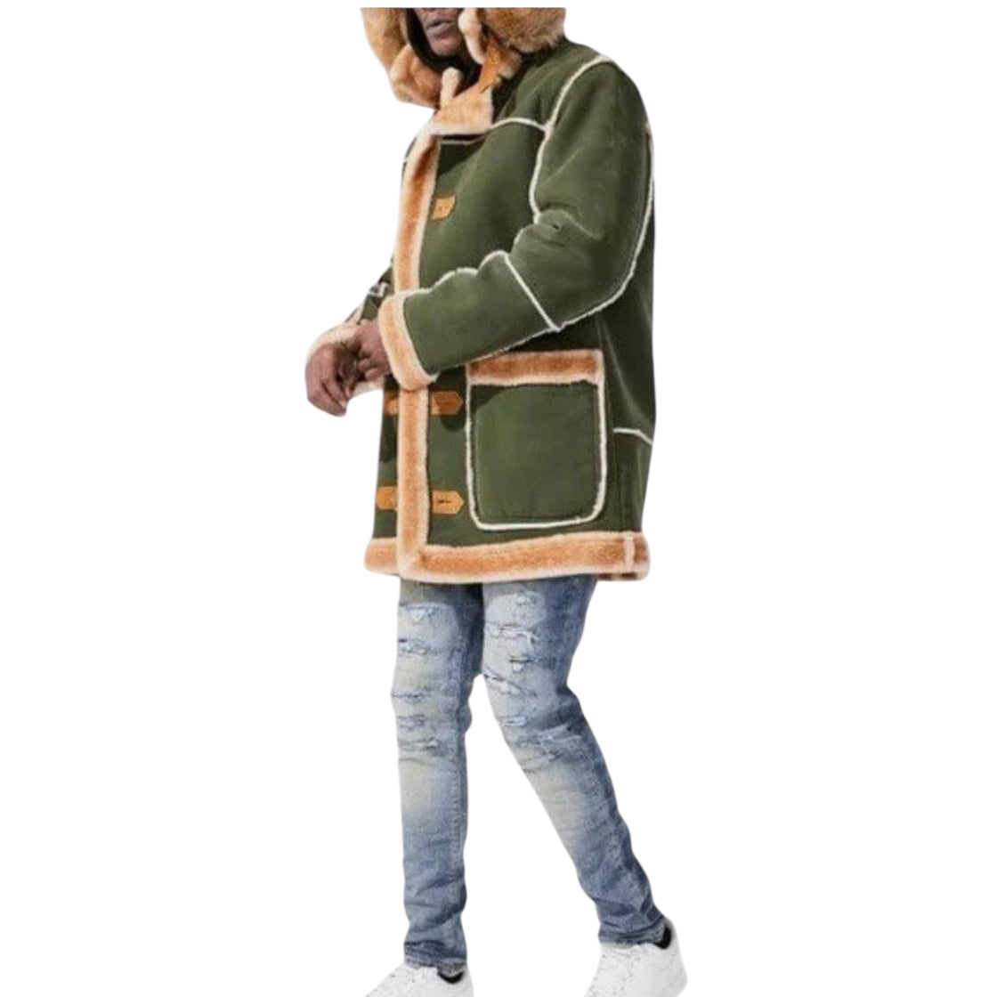 Jordan Craig Denali Shearling Jacket Olive Green