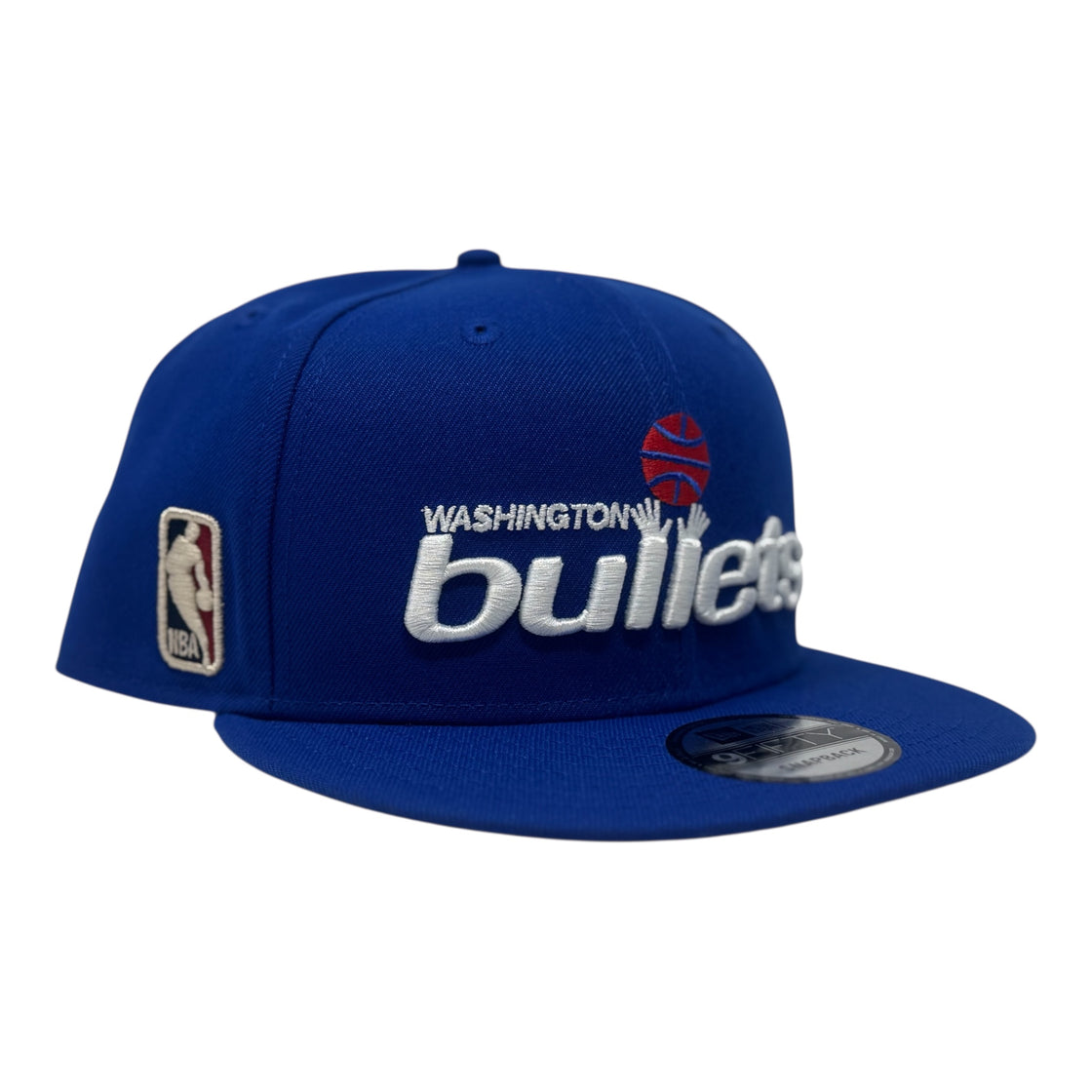 Washington Bullets Hardwood Classics Team Snapback Hat-Blue
