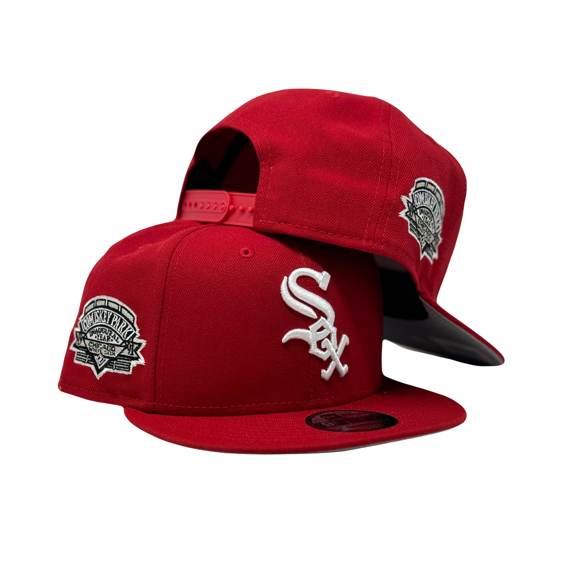 Chicago White Sox Comiskey Park Red 9Fifty New Era Snapback Hat