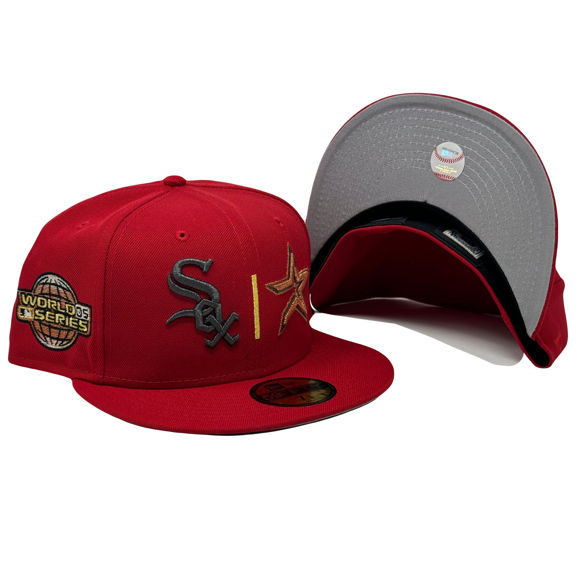 Chicago White Sox VS Houston Astros 2005 World Series Red 59Fifty New Era Fitted Hat