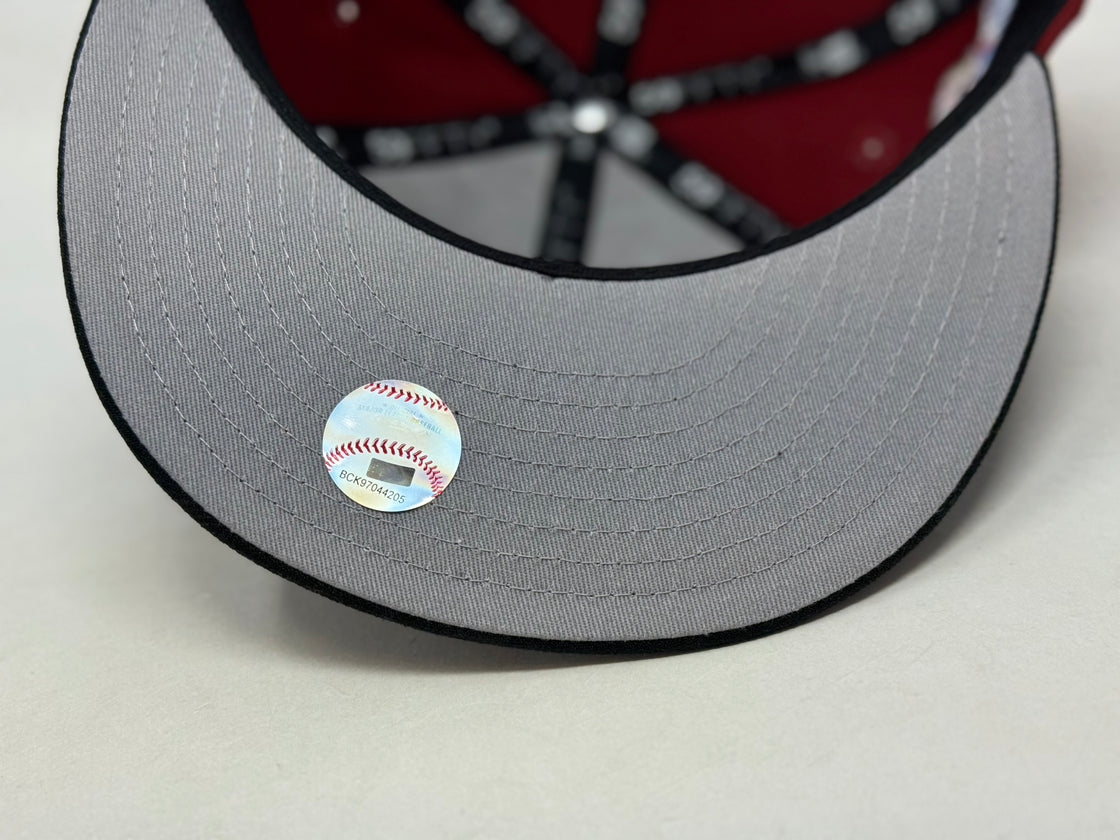 Philadelphia Phillies 1996 All Star Game Brick Red Fitted Hats
