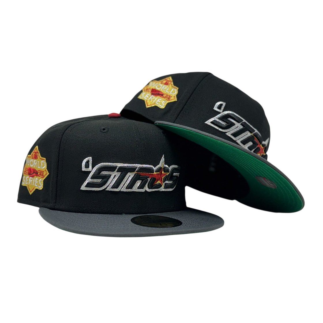 Houston Astros 2022 World Series Fitted Hats-Black Gray