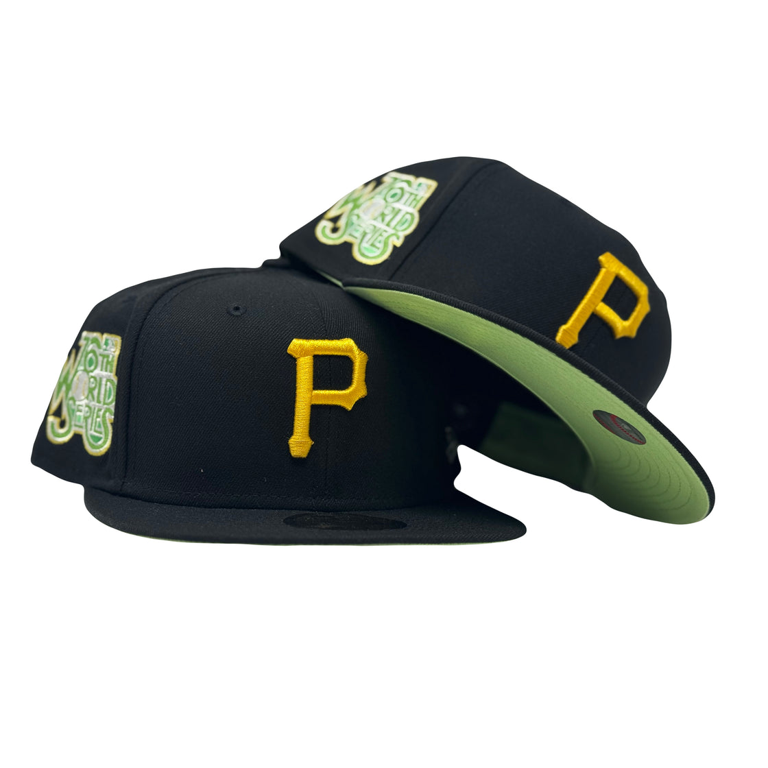 Pittsburgh Pirates 1979 World Series Light Green Brim Fitted Hats