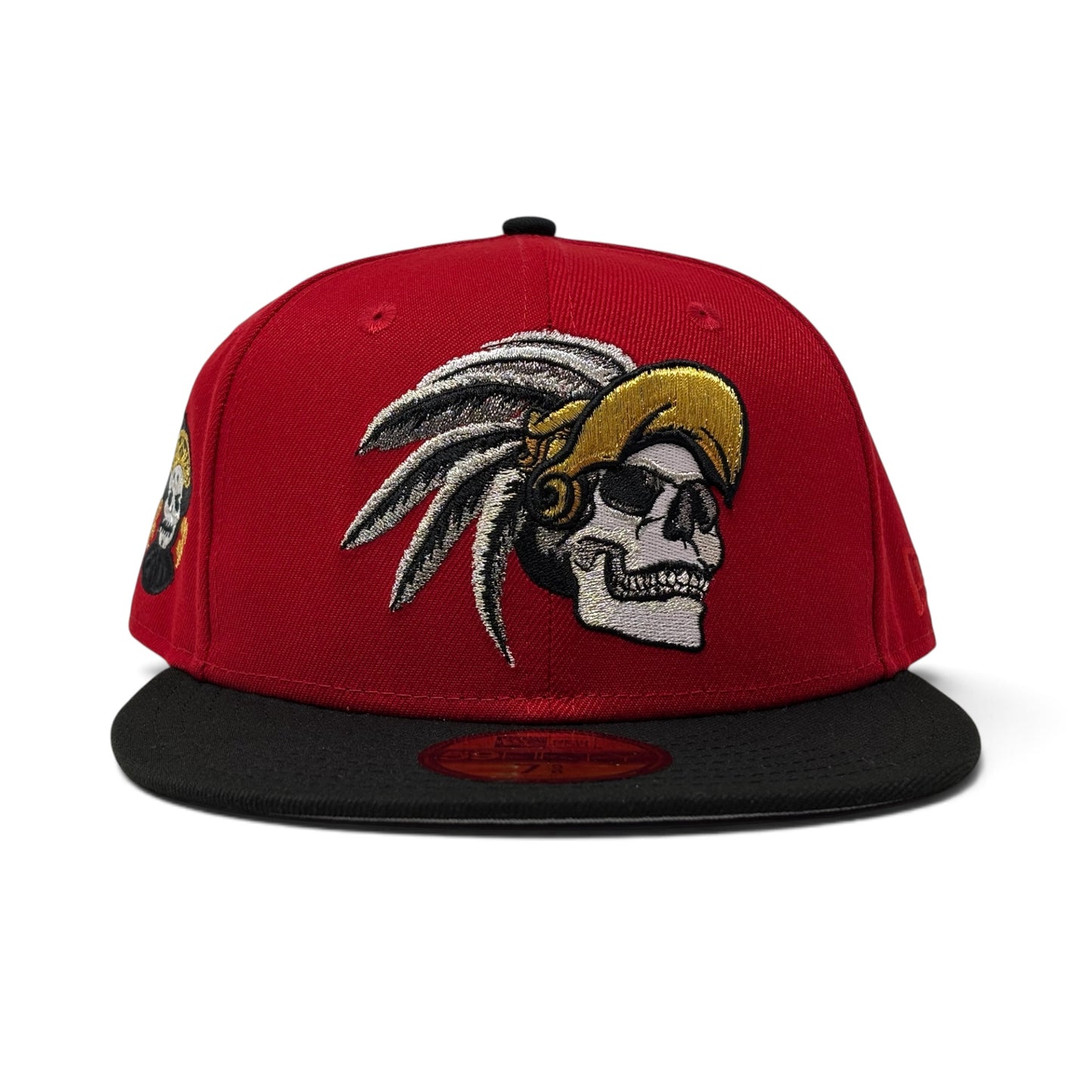 Aztec Skull Warriors New Era Fitted Hat-Black