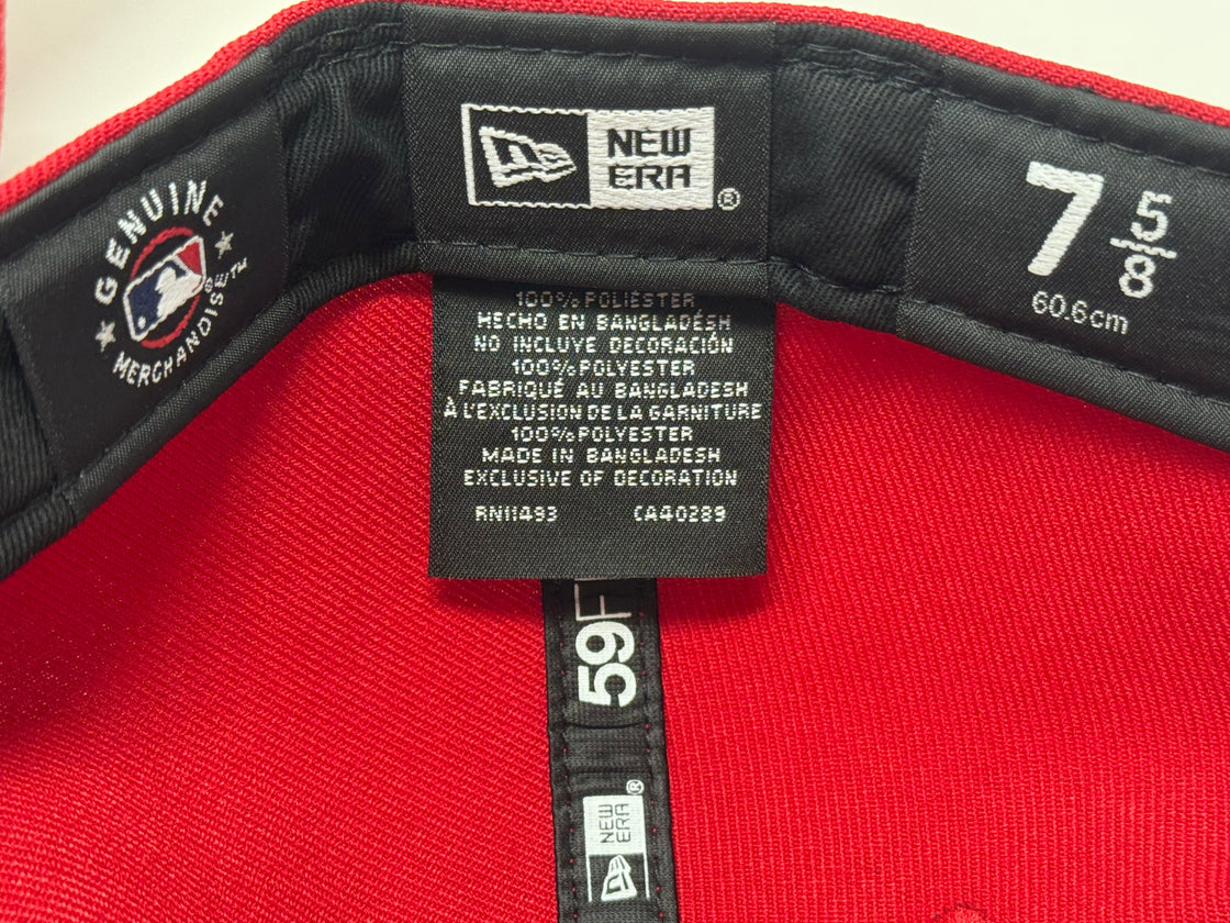 New York Yankees VS Mets Subway Series Fitted Hat-Red