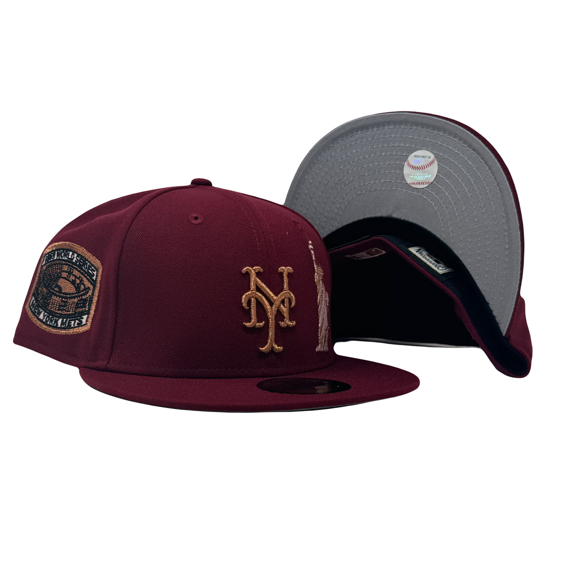 New York Mets 1969 World Series Burgundy Statue of Liberty 59Fifty New Era Fitted Hat